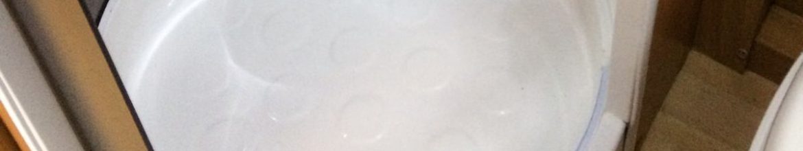 Broken Caravan Shower Tray
