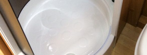 Broken Caravan Shower Tray